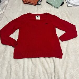 Gilly Hicks Deep Red V-Neck Sweater
